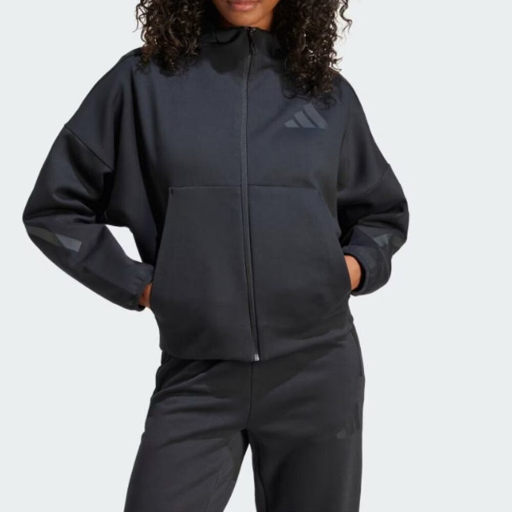 Adidas Z.N.E. Full-Zip Track Hoodie Black Size M